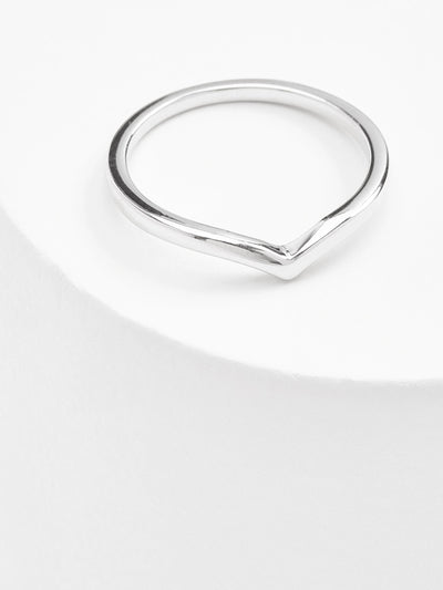 Sterling Sølv Wishbone Ring Smykker