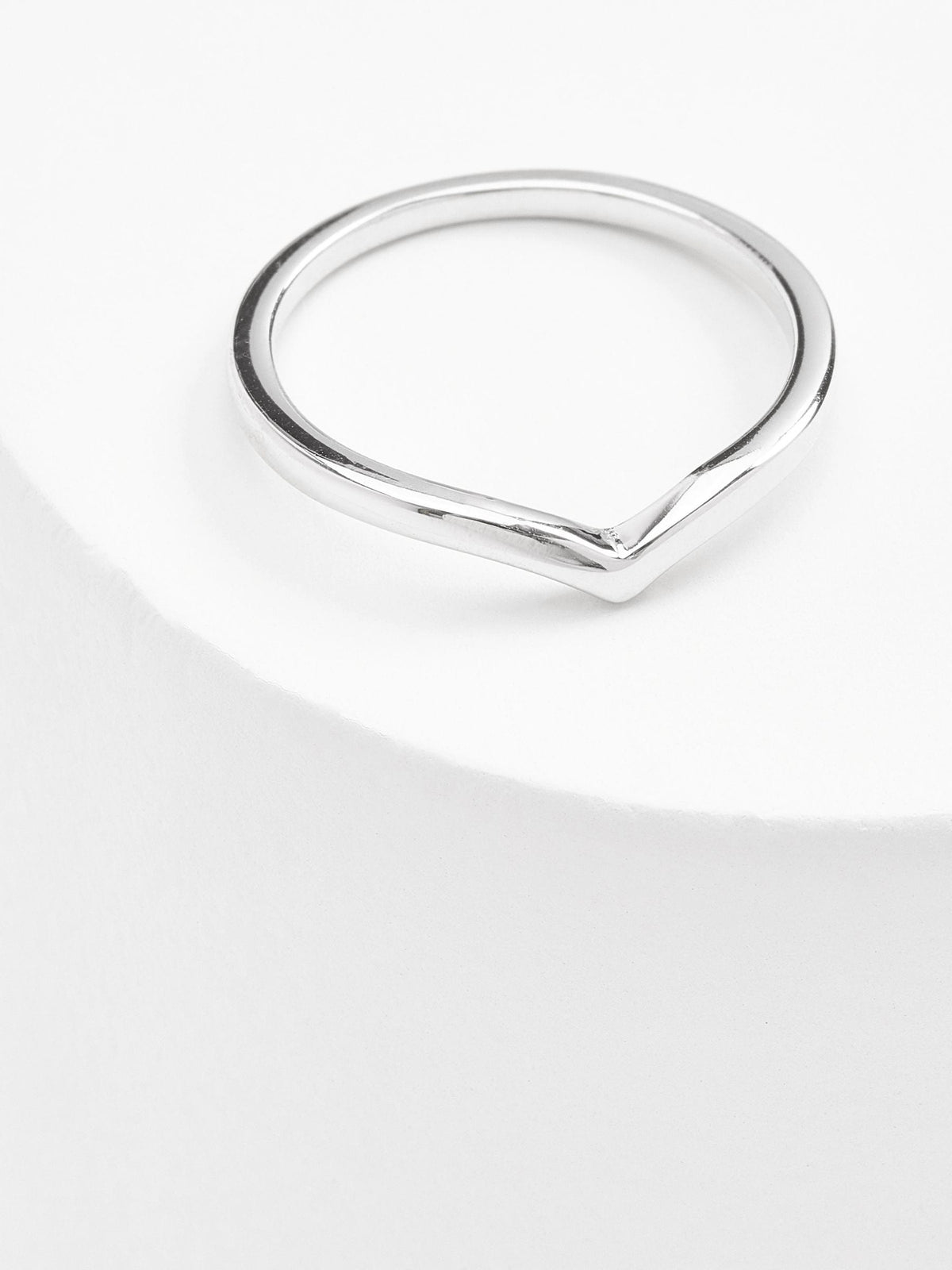 Sterling silver wishbone ring (British brand)