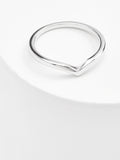 Sterling silver wishbone ring (British brand)