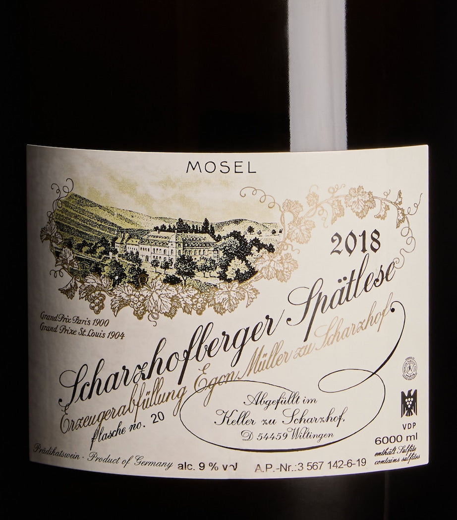 Egon Müller Scharzhofberger Riesling Spatlese 2018 white wine 6L - British product