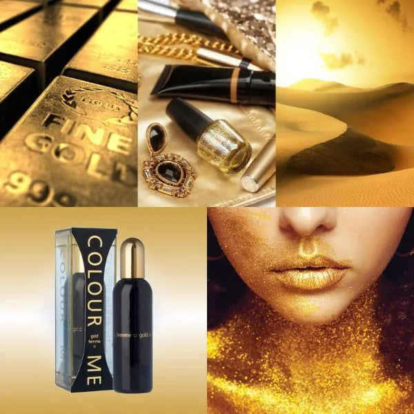Colour Me femme gold perfume 100ml - British product