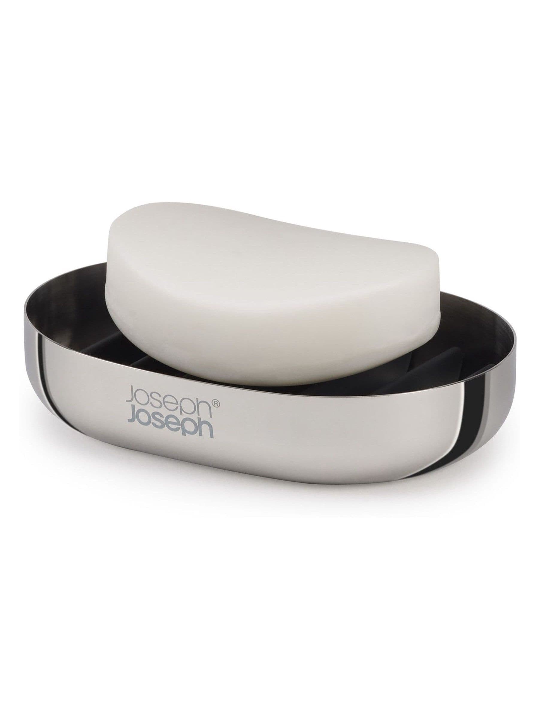 Joseph Joseph EasyStore Luxe Stainless Steel Soap Dish, UK version