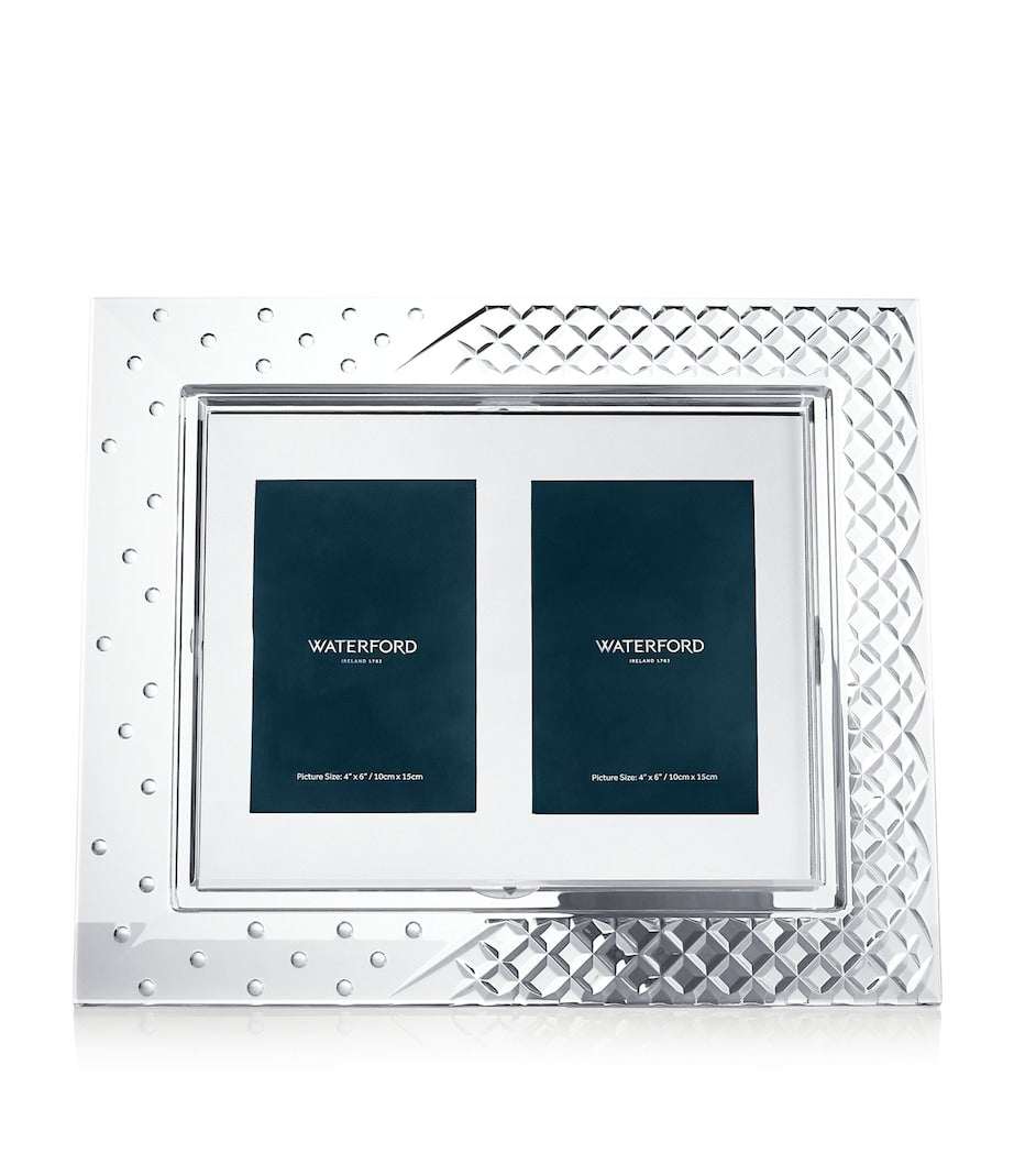Waterford Crystal Celebrations Double Mount photo frame 8'' x 10'' (British brand)