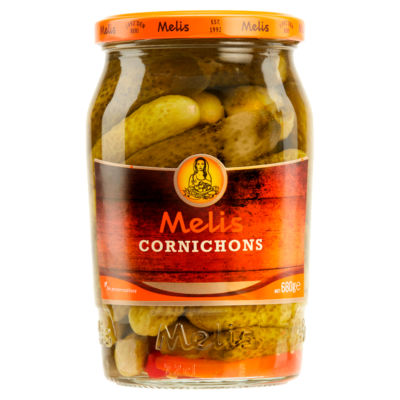 Melis cornichons 680g, imported from the UK