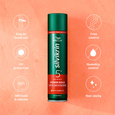 Wella Silvikrin Power Hold Hairspray 400ml (British brand)