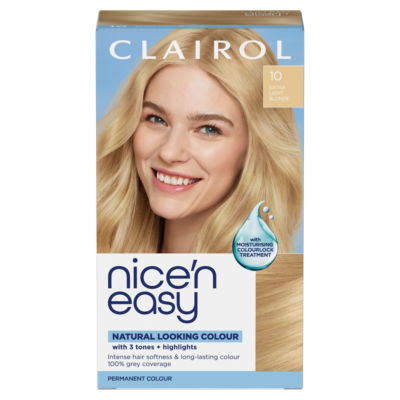 Clairol Nice'n Easy Blonde Hair Dye 10 Extra Light - British product