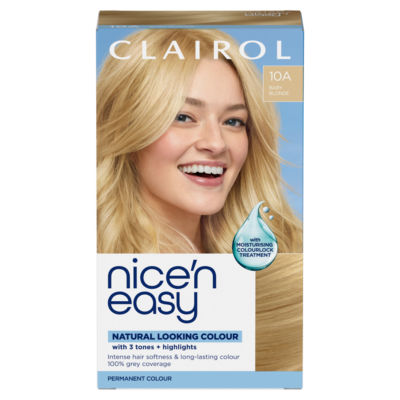 Clairol permanent hair dye 10A Baby Blonde - British product
