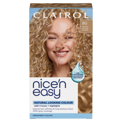 Clairol Nice'n Easy Permanent Hair Dye 8G Medium Honey Blonde