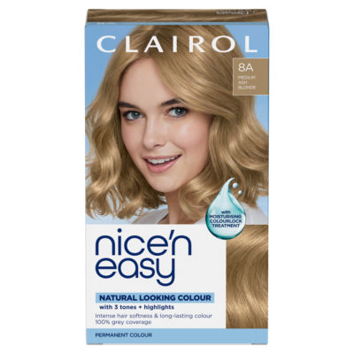 Clairol permanent hair dye medium ash blonde 8A - British product