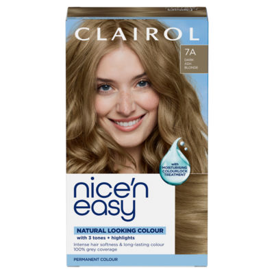 Clairol Nice'n Easy dark ash blonde permanent hair dye - British product