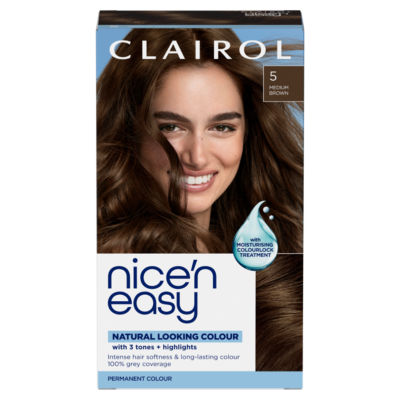 Clairol Permanent Hair Dye 5 Medium Brown - British product