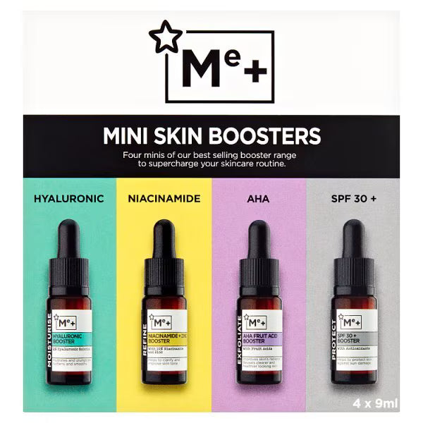 Me+ Mini Skin Booster Gift Set 4x9ml tubes, imported from the UK