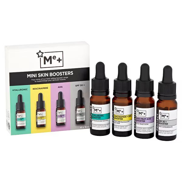 Me+ Mini Skin Booster Gift Set 4x9ml tubes, imported from the UK