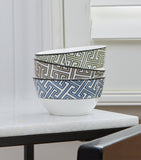 O.W. London Maze geometric print sugar bowl 6cm, imported from the UK