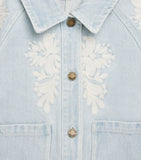 Louise Misha Rafaela embroidered denim jacket for ages 4-12, UK version