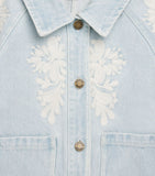 Louise Misha Rafaela embroidered denim jacket for ages 4-12, UK version