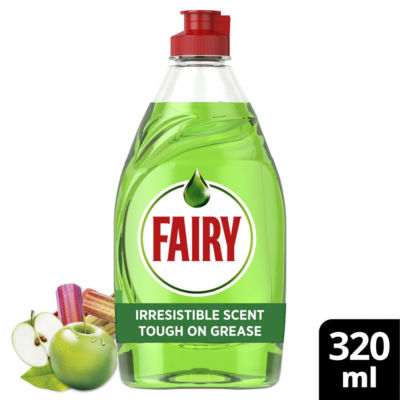 Fairy washing up liquid Apple & Rhubarb 320ML - British product