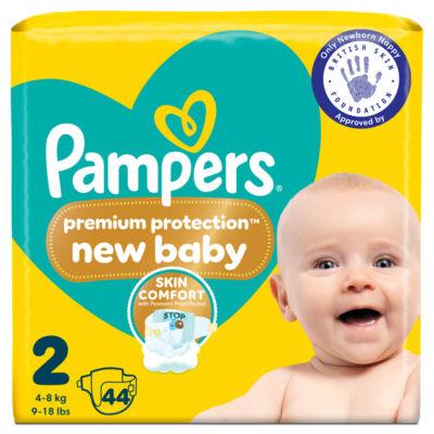 Pampers Size 2 New Baby nappies 44 Pack, imported from the UK