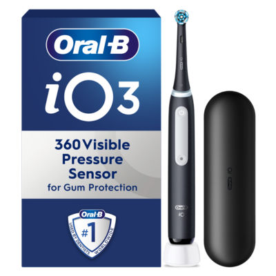 Oral-B iO 3 electric toothbrush with visible pressure sensor, imported from the UK