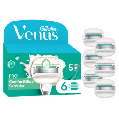 Gillette ComfortGlide Sensitive razor blade refills, UK version