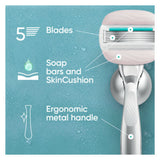 Gillette ComfortGlide Sensitive razor blade refills, UK version