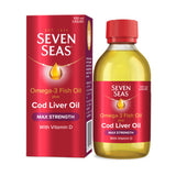Seven Seas Omega-3 Cod Liver Oil Max Strength 100ml (British brand)
