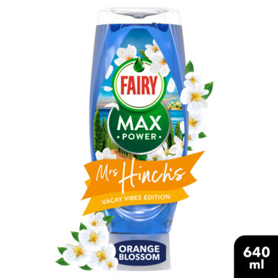 Fairy Max Power washing up liquid Mrs Hinch's Vacay Vibes Limited Edition 640ml - British product