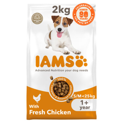 Iams Dry Dog Food Adult Small Medium Chicken 2kg, UK version