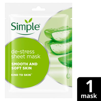 Simple De-Stress sheet mask 1 pc (British brand)