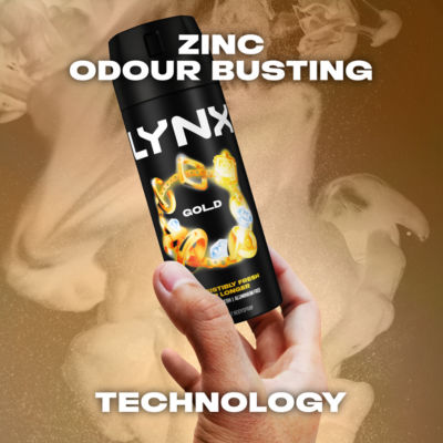 Lynx Gold deodorant body spray 150ml, UK version