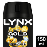 Lynx Gold deodorant body spray 150ml, UK version