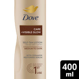 Dove self tan lotion medium to dark 400 ml - British product