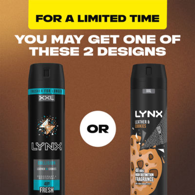 Lynx Men's Body Spray Leather and Cookies 250 ml, UK version