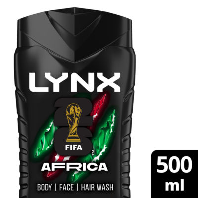 Lynx Africa 3-in-1 body wash limited edition FIFA 500 ml, UK version