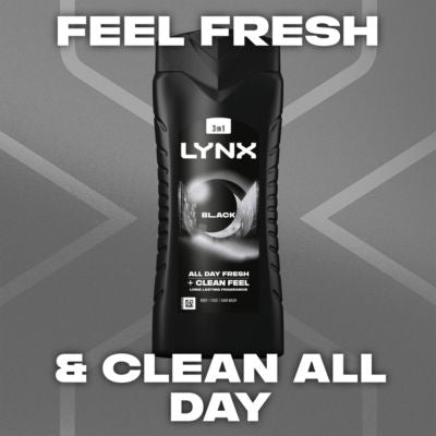 Lynx Black body wash 500 ml, UK version