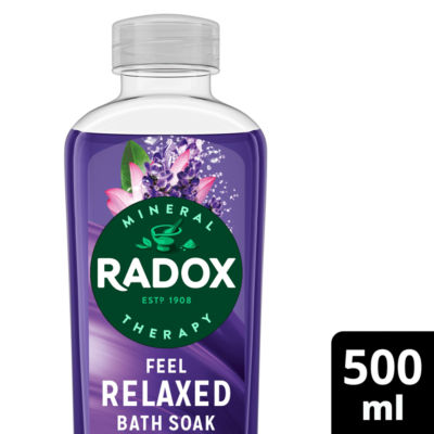 Radox Feel Relaxed bath soak 500 ml, imported from the UK