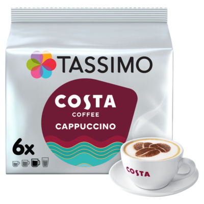 Costa Tassimo Cappuccino coffee pods 6 pack (British brand)