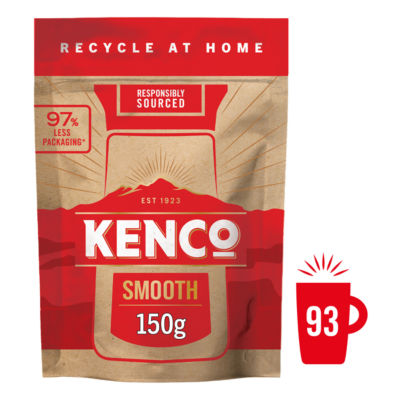 Kenco Smooth Instant Coffee Paper Refill 150g, UK version