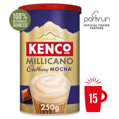 Kenco instant coffee mix Cadbury Mocha 250g, imported from the UK