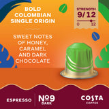 Costa Coffee Colombian Espresso Pods 10 pack - British product