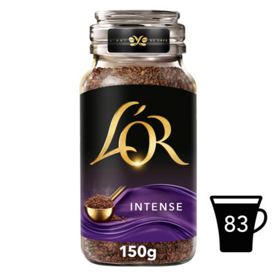 L'OR Intense Instant Coffee 150g storage jar, UK version
