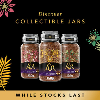L'OR Intense Instant Coffee 150g storage jar, UK version