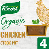 Knorr organic chicken stock pot 4 x 26g, UK version