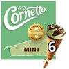 Cornetto Mint Ice Cream Cones 6 pack 90ml - British product