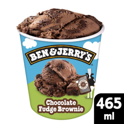 Ben & Jerry's chocolate fudge brownie ice cream 465ml - British product