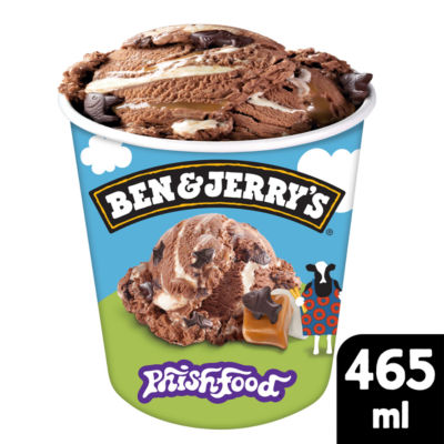 Ben Jerry's Phish Food ice cream 465ml, imported from the UK