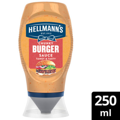 Hellmann's Chunky Burger Sauce 250 ml, UK version