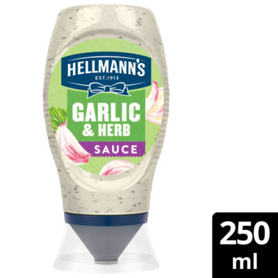 Hellmann's garlic & herb sauce 250 ml, UK version