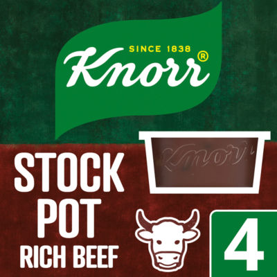 Knorr Rich Beef Stock Pots 4x28g, UK version