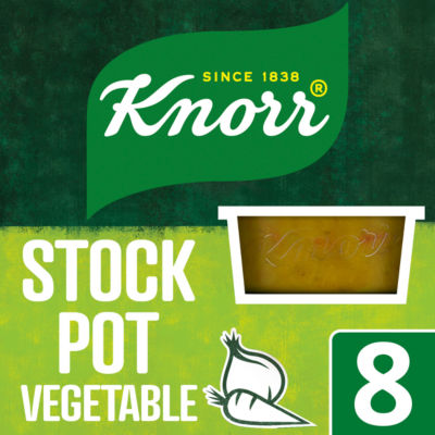 Knorr vegetable stock pots 8x 28g, imported from the UK